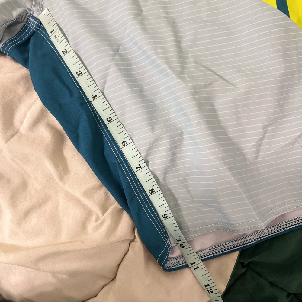 Volcom Swim Trunks Men’s 38 Mod-Tech Y2k Blue Gre… - image 8